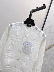 Chanel/26 Early Autumn Latest Hollow Floral Jacquard Knit Cardigan