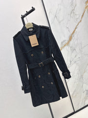 Burberry/26 Fall-Winter Latest Lace Long Trench Coat