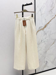 Loro Piana/26 New Wool Tweed Straight-Leg Trousers