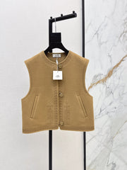 Hermès / 26 Fall-Winter Latest Double-Sided Wool Vest