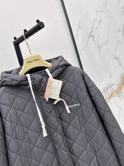 MiuMiu/26 Latest Hooded Mid-Length Oversized Cotton Jacket