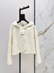 Hermès / 26 Fall/Winter Latest Hooded Double-Sided Wool Coat