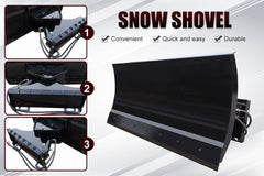 MMS 70" Skid Steer Bulldozer Blade / Snow Plow Pusher 30° Left & Right Snow Plow Pusher Attachment