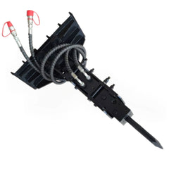 MMS Breaker Hammer 35mm/45mm Drill Pole with Hose For MMS Skid Steer Losders