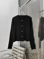 Diamond button knitted cardigan