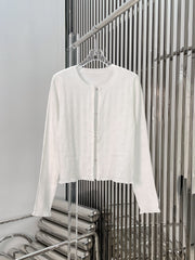 Diamond button knitted cardigan