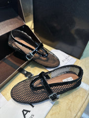 Mesh ballet shoes