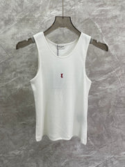 Red Embroidered Vest