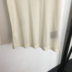 Micro-perforated ribbed vest