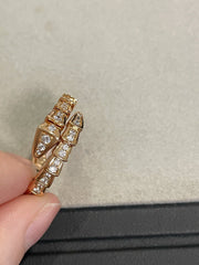 Serpent full diamond ring