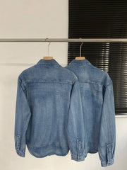 Embroidered Denim Shirt Jacket
