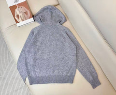 Hooded wool sweater