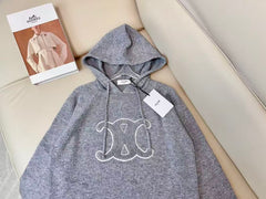 Hooded wool sweater