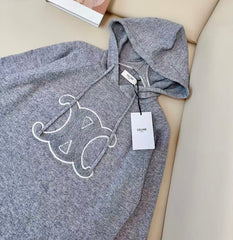 Hooded wool sweater