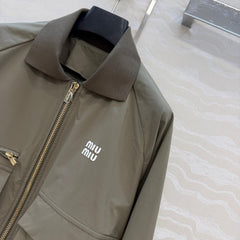 Dark green jacket and skirt set