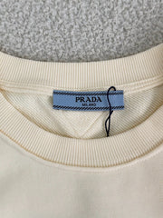Creamy yellow simple short-sleeved shirt