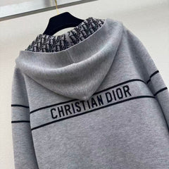 Dior/Reversible Cashmere Knit Hooded Jacket
