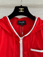Red Hooded Vest