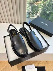 Rhinestone Loafer Sandals