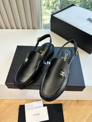 Rhinestone Loafer Sandals
