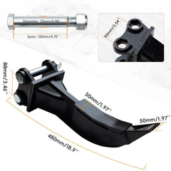 MMS Mini Excavator Ripper, Single Hook Backhoe