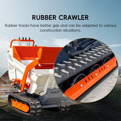 Tracked Mini Dumper for Sale, MS5050 6.5HP, 1100Lbs Load Capacity|MS5050