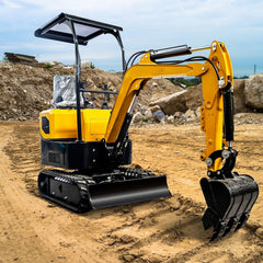 MS10C 13.5 HP,1 tons Mini Compact Excavator, Gasoline, With Thumb Clip