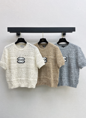 Chanel / 26 Early Autumn Latest Hollow-Out Short Knit Top
