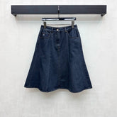 Chanel/26ssNew Embroidered Denim Mermaid Skirt