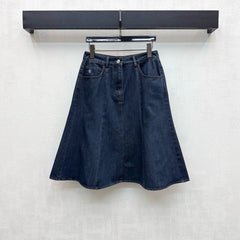 Chanel/26ssNew Embroidered Denim Mermaid Skirt