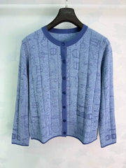 Hermès/26 Early Autumn New Crew Neck Knit Cardigan