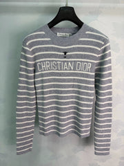 Dior/26 Early Autumn New Striped Knit Long Sleeve