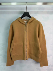 Hermès / 26 New Three-Color Hoodie Knit Cardigan