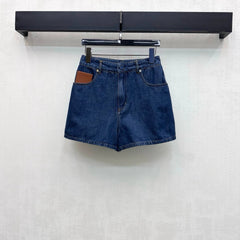 Fendi/26New ArrivalPaneled Denim Shorts