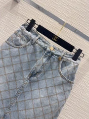 Chanel/26ss new denim mini skirt