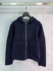 Hermès / 26 New Three-Color Hoodie Knit Cardigan