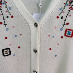 Chanel/26 New Embroidered Short-Sleeve Knit Cardigan