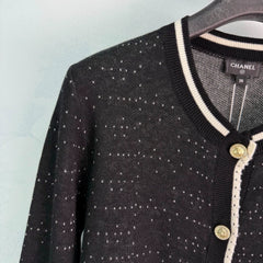Chanel / 26 Early Fall Color-Block Knit Cardigan