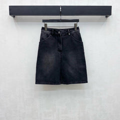 Chanel/26 New Straight-Leg Denim Mid-Length Pants