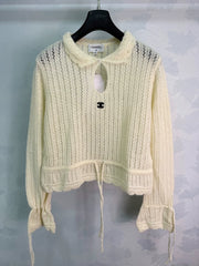 Chanel / 26 Early Autumn New Doll Collar Long-Sleeve Knit Sweater