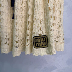 MiuMiu/26 New Hollow-Knit Set