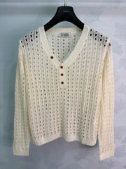 Brunello Cucinelli/26 New V-Neck Knit Top