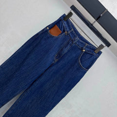Fendi/26New ArrivalPaneled Straight-Leg Denim Trousers
