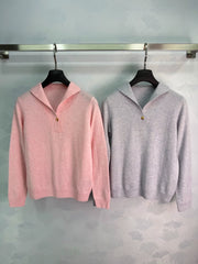 LORO PIANA/26 Early Autumn New Half-Button