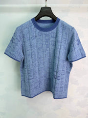 Hermès / 26 Early Autumn New Round Neck Knit Short Sleeve