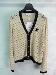 Chanel/26 Early Autumn New V-Neck Sleeveless Knit Cardigan