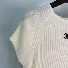 Chanel / 26 ssNew Knitted Short-Sleeve Top
