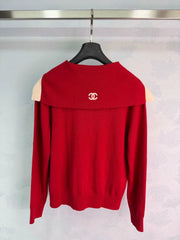 Chanel / Red Knitted Cardigan