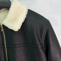Chanel/26 New Lamb Wool Leather Jacket
