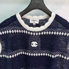 Chanel/26SS New Striped Knit Vest